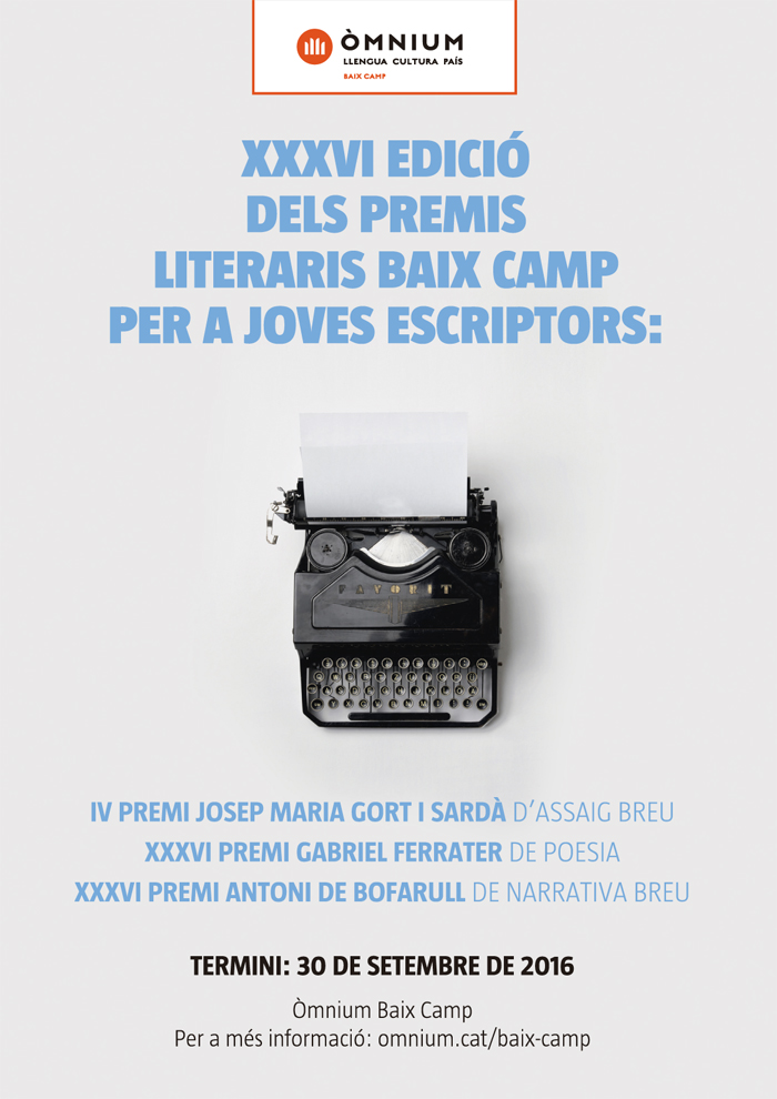 AAFF PREMIS LITERARIS BAIX CAMP